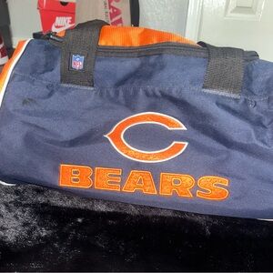 Chicago Bears NFL Navy and Orange Duffel Bag